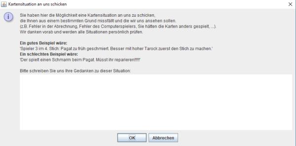 Eine Kartensituation melden